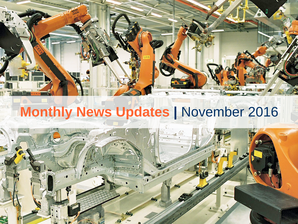 Monthly News Updates – November 2016
